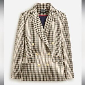 J Crew Brynn blazer in plaid Italian wool blend